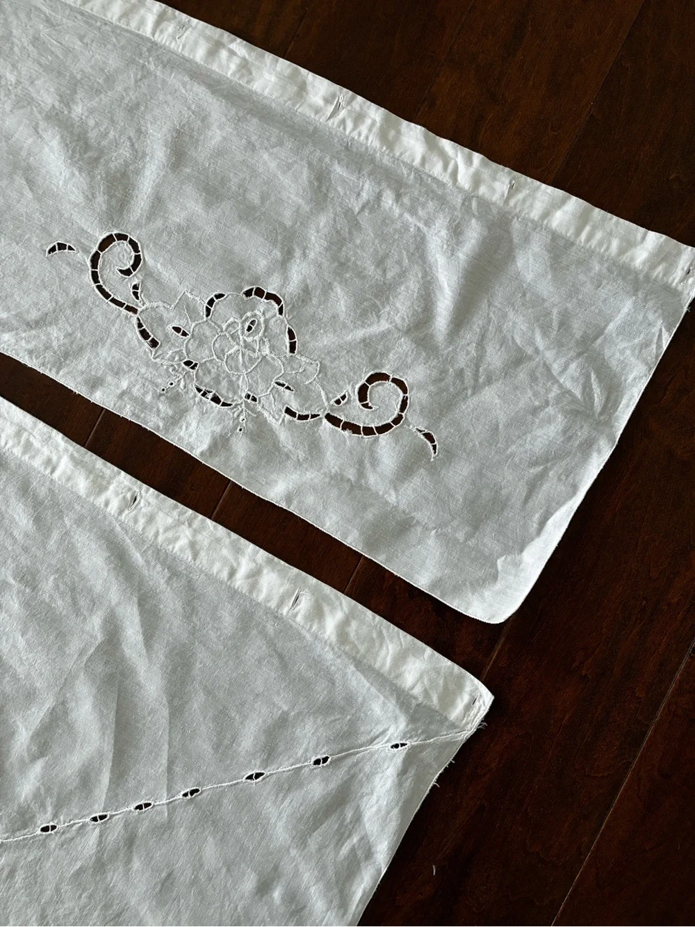Battenburg Lace White Shower Curtain Cottagecore Shabby Chic Pottery Barn Boho
